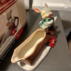 Disney Parks Christmas Thumper Gravy Boat Bambi Ceramic Happy Holidays Kitchen